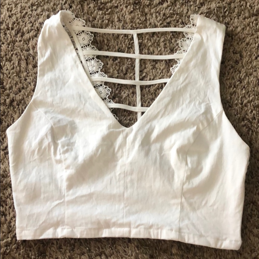 Forever 21 White crop top
